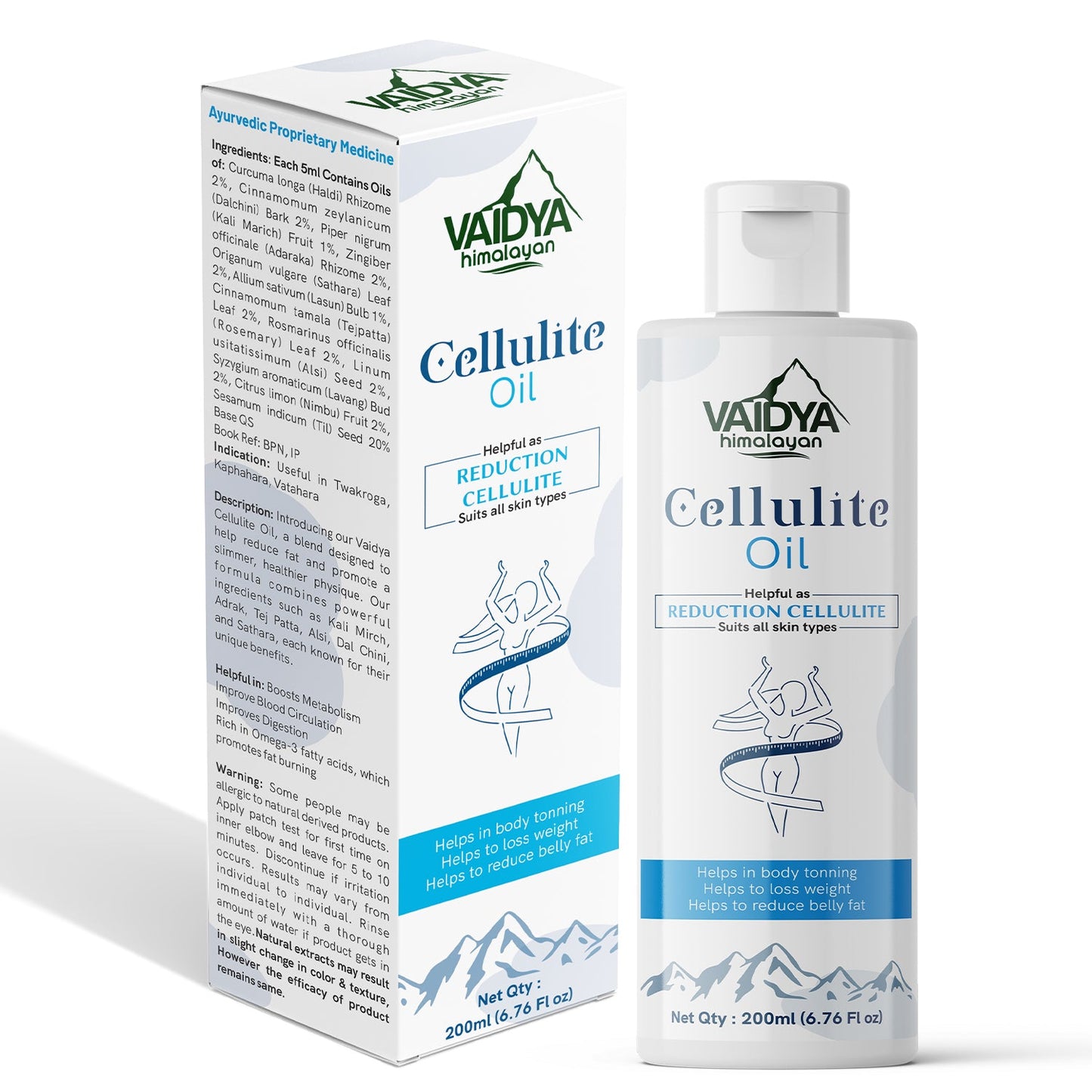 Vaidya Himalayan Weight loss Combo- Keto Capsules & Cellulite Oil