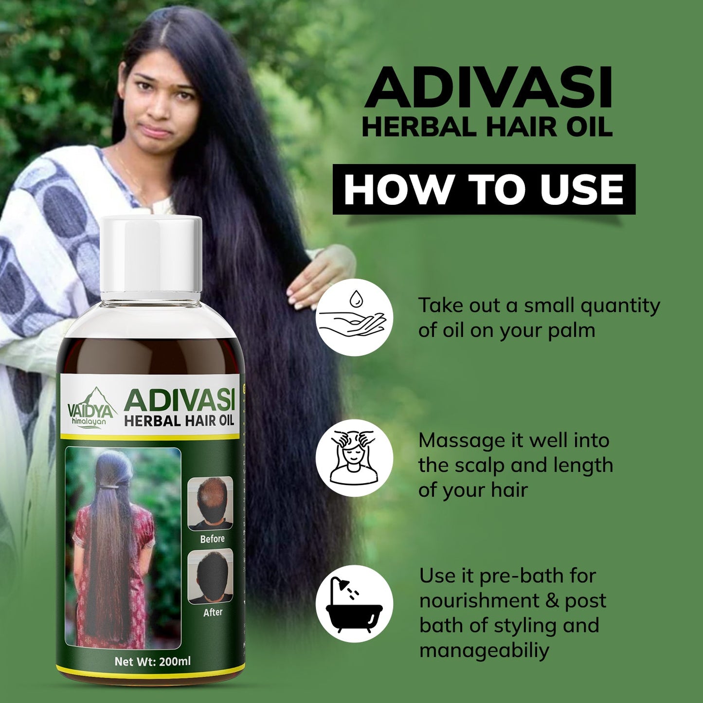 Vaidya Himalayan Adivasi Hair Oil