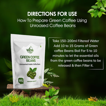 Vaidya Himalayan Green Coffee Beans 200g